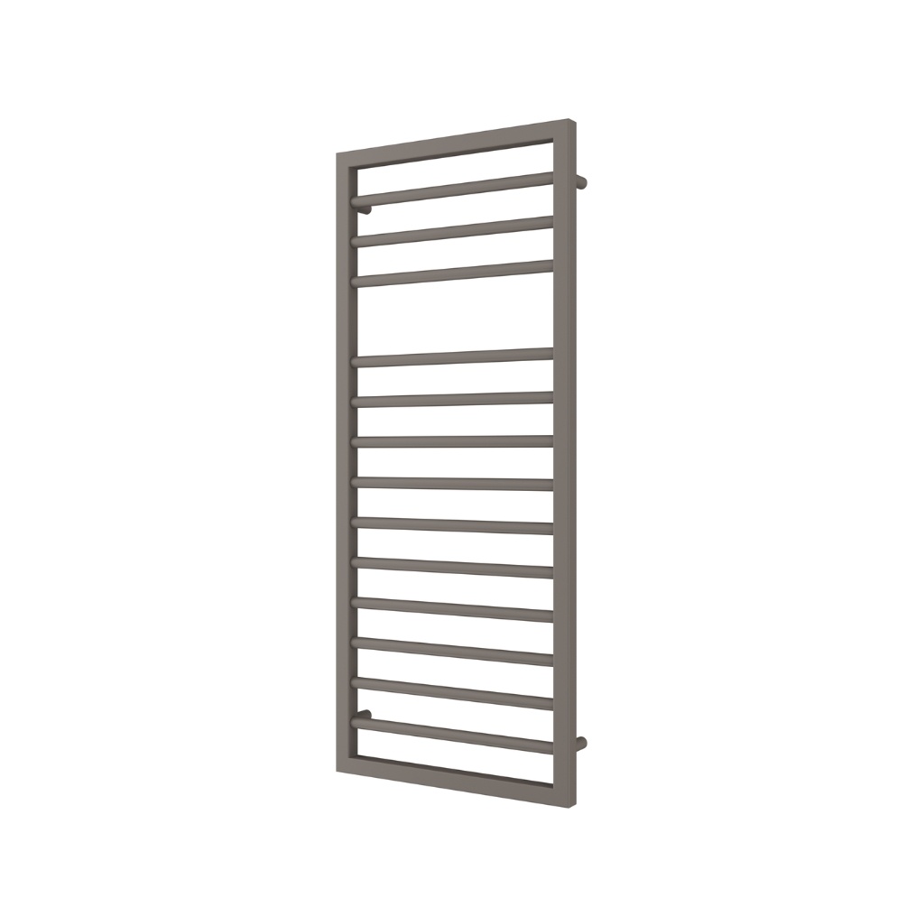 Product Cut out image of the Abacus Elegance Metro Terra Matt 1193mm x 500mm Towel Warmer